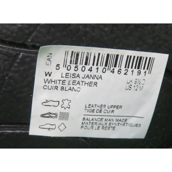 Clarks Leisa Janna Womens White Leather Sandal Gladiator Comfort Size 12 M - NEW - Picture 11 of 12